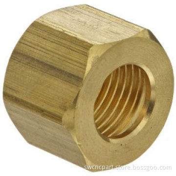 Brass Compression Tube Fitting Nut